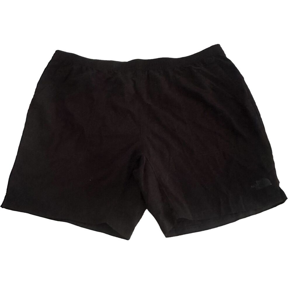 The North Face Shorts Men's 2XL XXL Black Nylon Shell Running Gym Flashdry